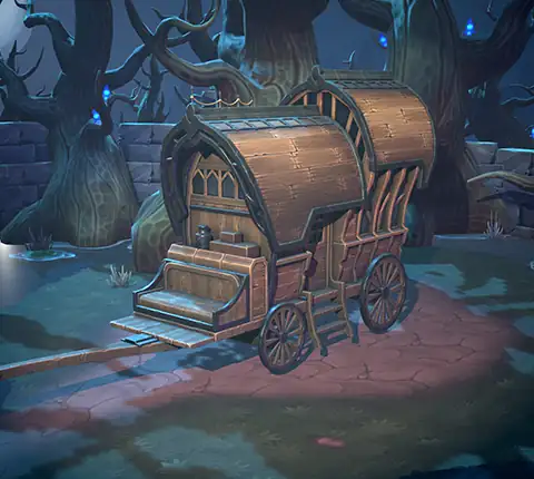 Wagon stylisé réalisé par Arnaud Tourret