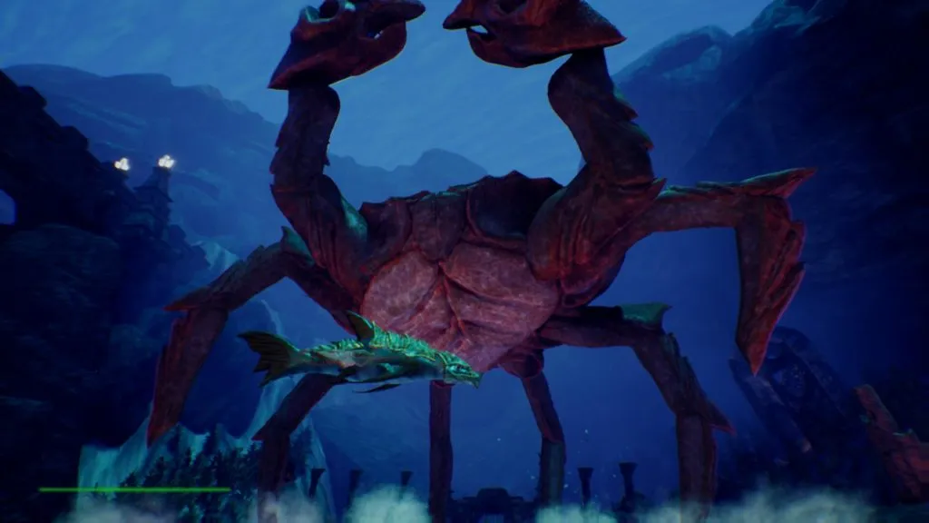 Abyss Crabe géant du jeu étudiant Abyss.