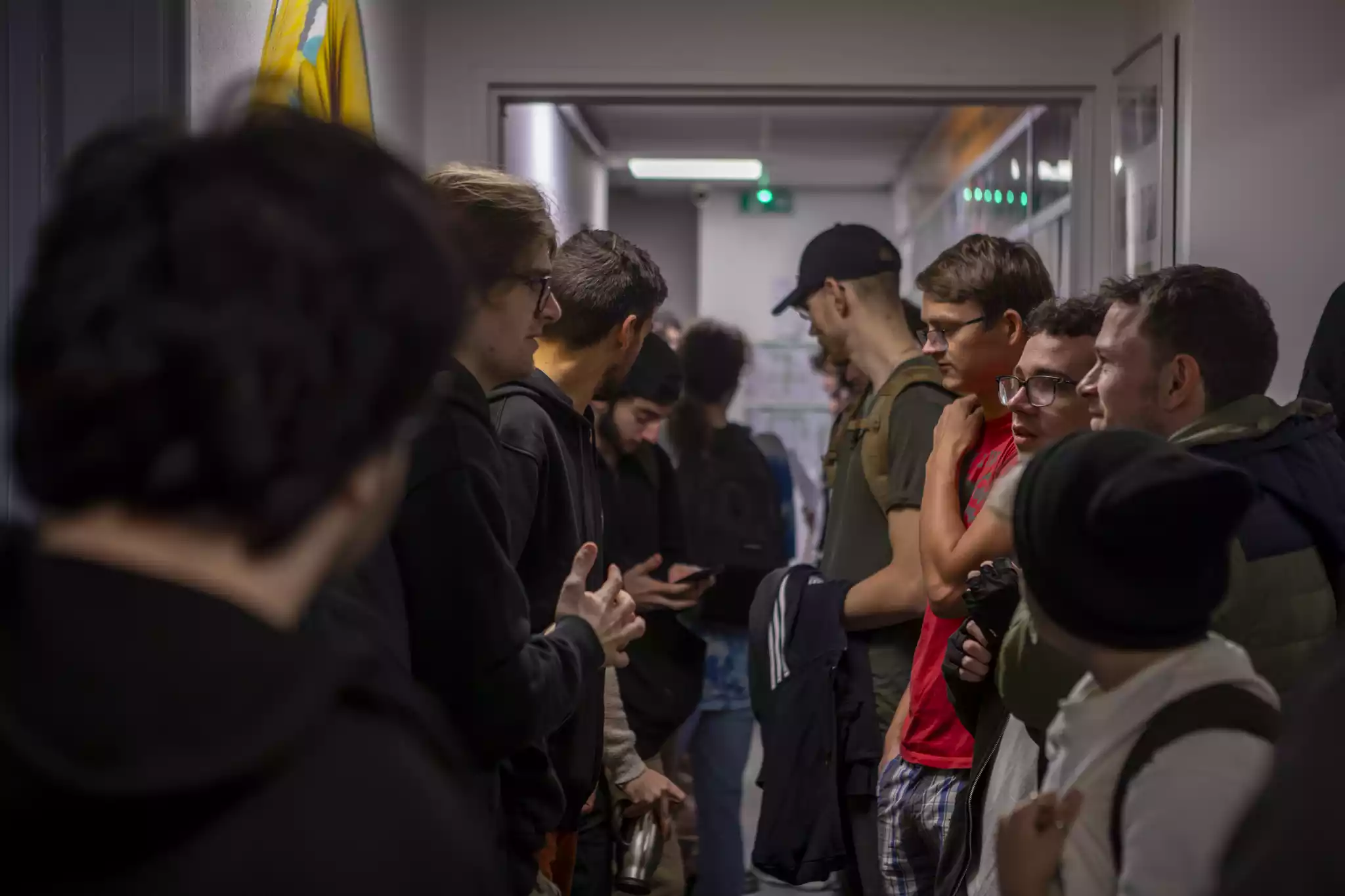 Étudiants de Creajeux dans les locaux de l'école